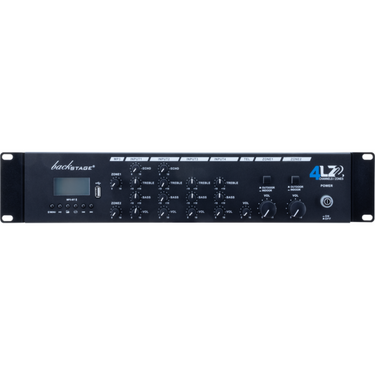 Amplificador Back Stage 4lz2 De Audio Con 4 Entradas 2 Zonas